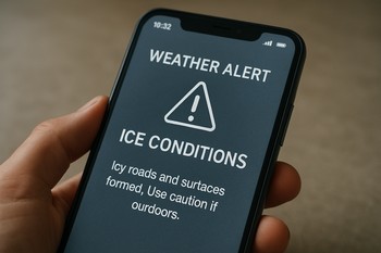 Phone with muted notifications lying screen down on a bench