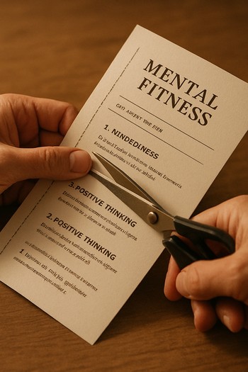 Scissors resting on a template with extra margin marks