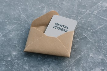 Envelope opened on ice with cards partly pulled out