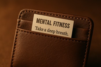 Pocket-sized StillIce strip card next to a wallet and keys