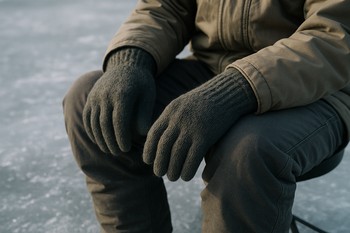 Hands resting loosely on knees while sitting on the box